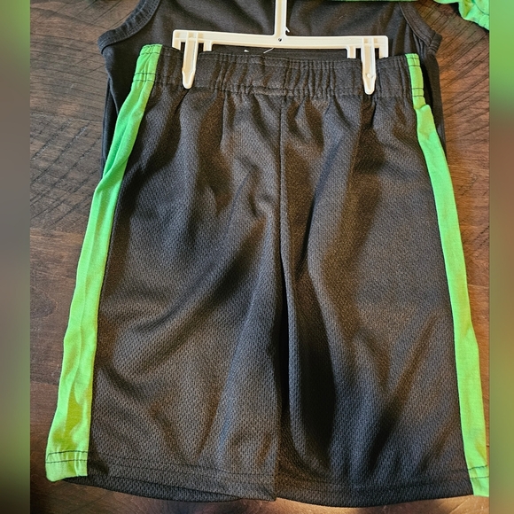Minecraft Boys Clothes 3pc Tee, Tank, and Shorts Set, Green & Black, Size 4 - Picture 7 of 12
